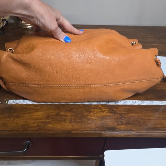 EUC MIchael Kors Bag - Expandable Tote satchel - Cognac pebble leather - Picture 8 of 16